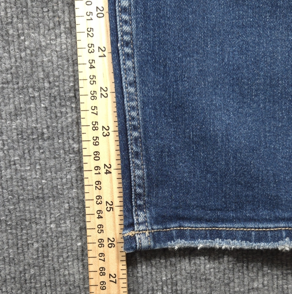 Flying Monkey High Rise Distressed Straight Leg Jeans Size 26 Medium Wash - Picture 9 of 10